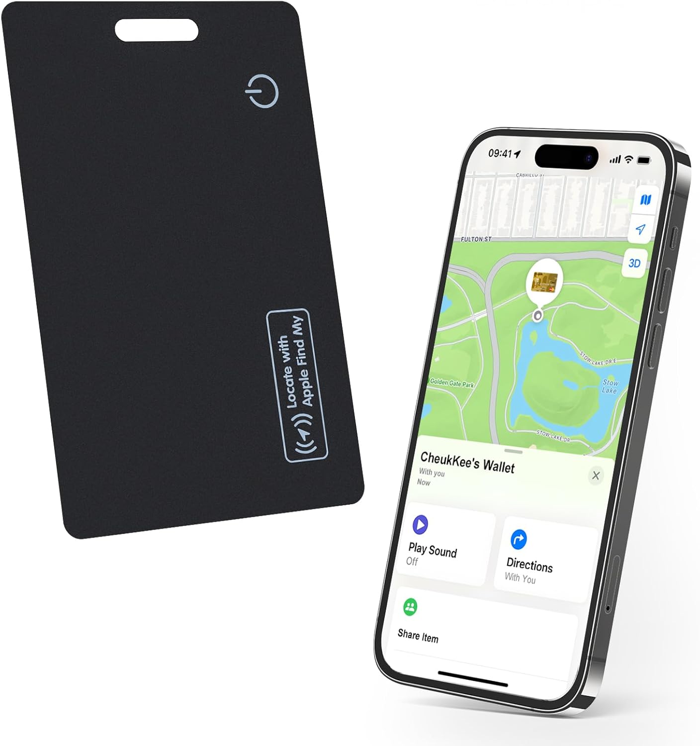 CheukkKee Wallet Tracker Card 2-Pack for Find My,Rechargeable Item Finder Locator,1.8mm Thin,Smart Bluetooth Tracking Device Credit-Card Size with Keychain Hole for Keys, Luggage,Backpack