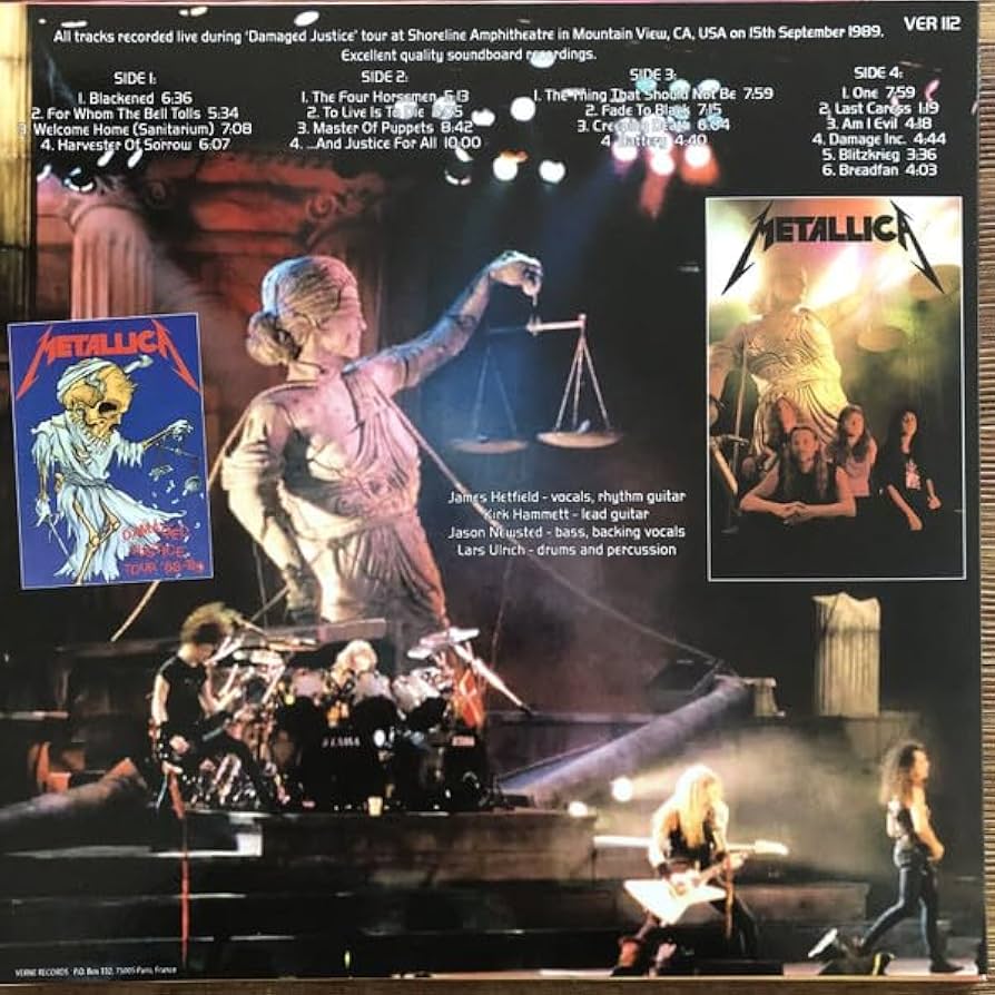 洋楽 LLICA DAMAGE INC. TOUR 1989 3LP 洋楽 LLICA DAMAGE INC. TOUR 1989 3LP Metallica – Damaged