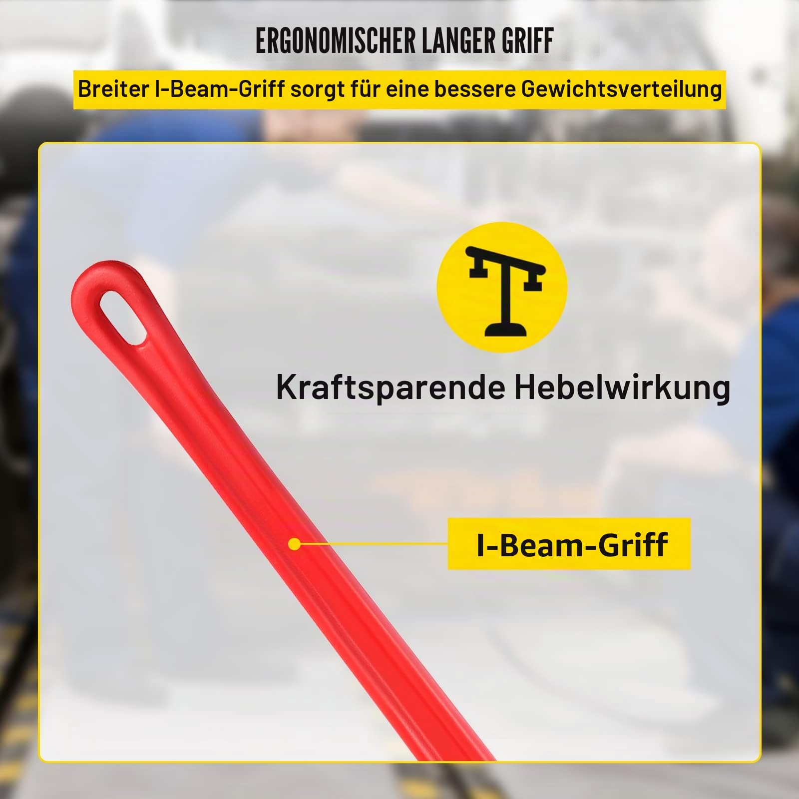 VEVOR Rohrzange Crimpzange Presszange 1295 mm, Stahl Rohrzange, Einstellbares Klempnerwerkzeug für Spüle, Wasserhahn, Toilettenschüssel, Bad, Küche, Abfluss, Reparatur, Installation