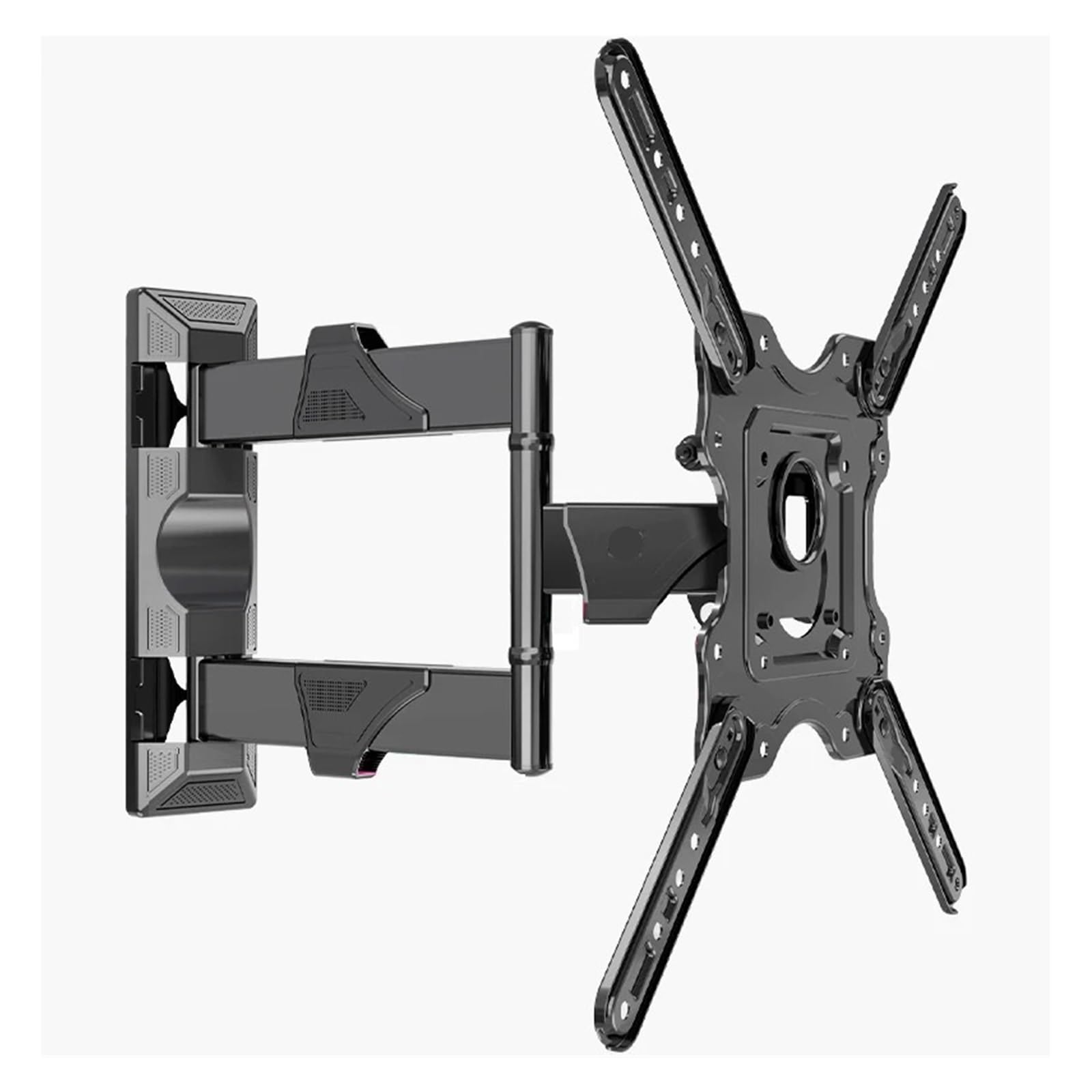 Soporte de TV articulado telescópico de movimiento completo con adaptador VESA 400x400 y cable oculto