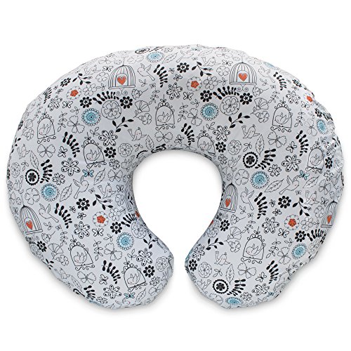 Image of Boppy Nursing Pillow Original Support, Doodles, Ergonomic Nursing Essentials for Bottle and Breastfeeding, Firm Fiber Fill, with Removable Nursing Pillow Cover, Machine Washable