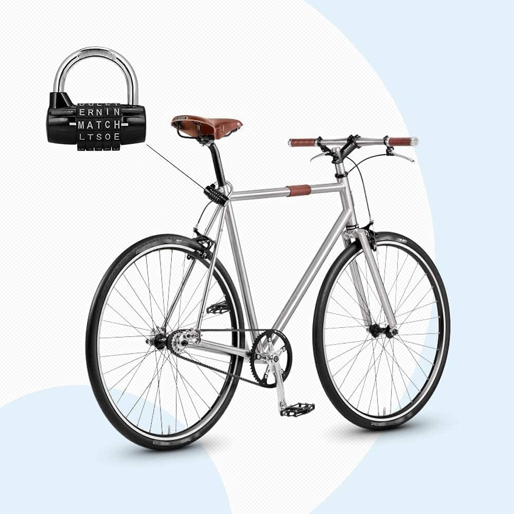Coded Padlock,Number Padlock, Combination Lock Padlock,Luggage Coded Lock,Padlock,Key Storage Box Lock Keyed Padlock Zinc Alloy with 4 Digit Combination Password Door Lock for Home Outdoor