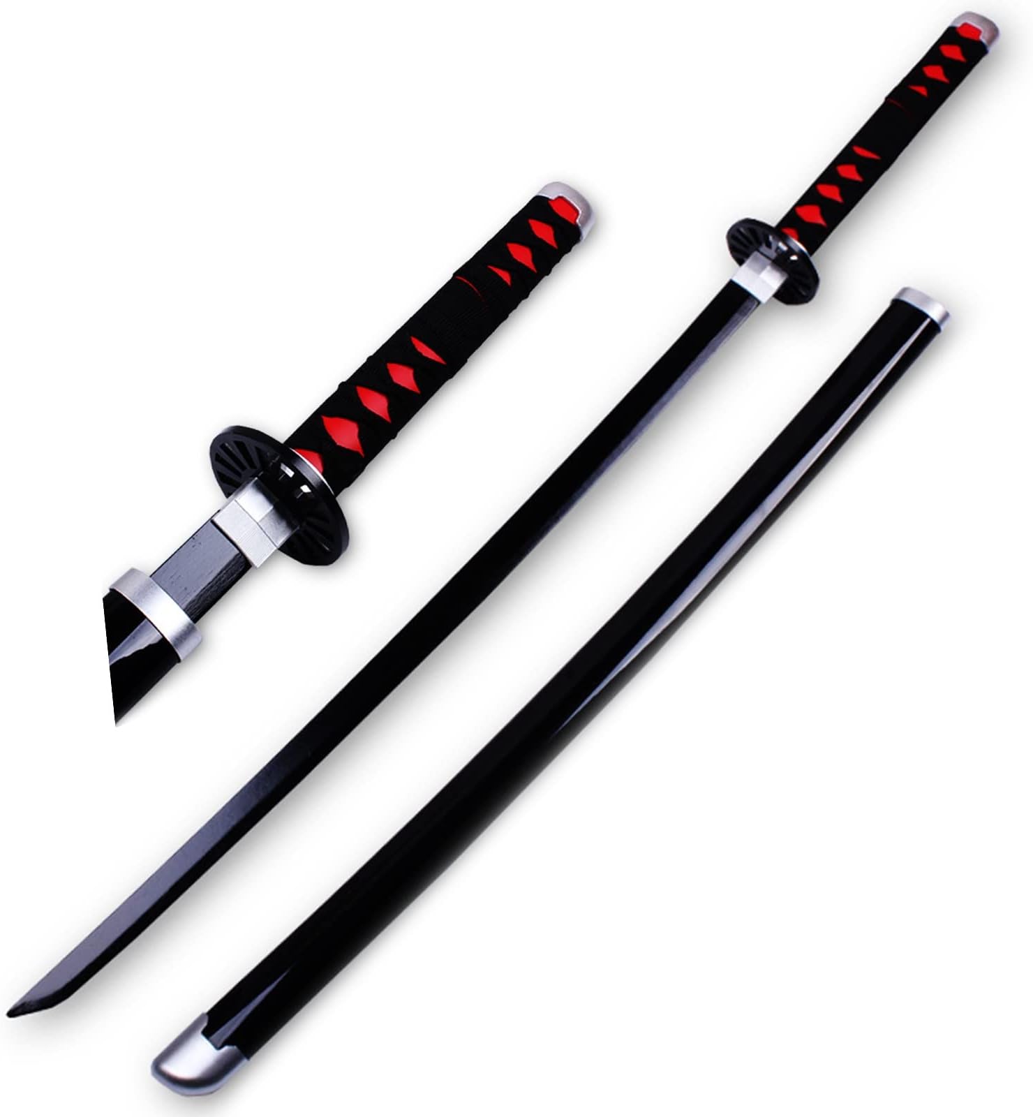 41 Inch Tanjiro Sword Wooden Japanese Katana Handmade Abs Sheath Knife For Anime Lovers Dem Slayer Cosplay Halloween Props