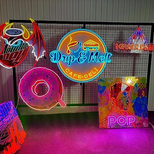 Begooat LOGO Custom Neon Signs UV Printed Neon Design Personalized dimmerable Customized LED Neon Light Up Sign for Company Wall Decor Shop Bar Nails Beauty Company Logo Wedding Birthday Party Gifts
