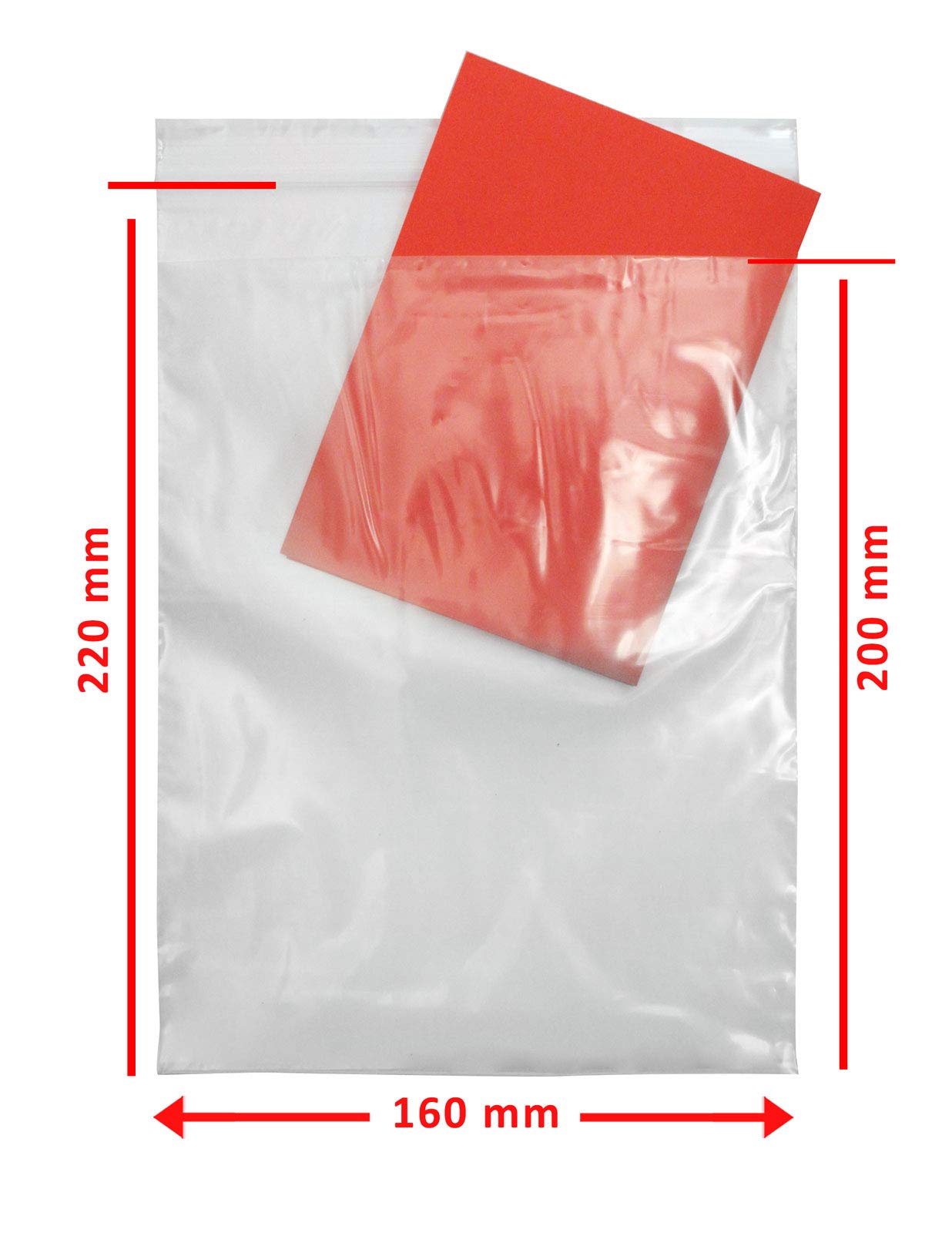 Dental Lot de 100 sachets à fermeture à pression avec porte-documents, 50 µ, 160 x 220 + 200 mm, sacs kangourou, sacs de travail, sacs à fermeture éclair, sacs hygiéniques avec poche