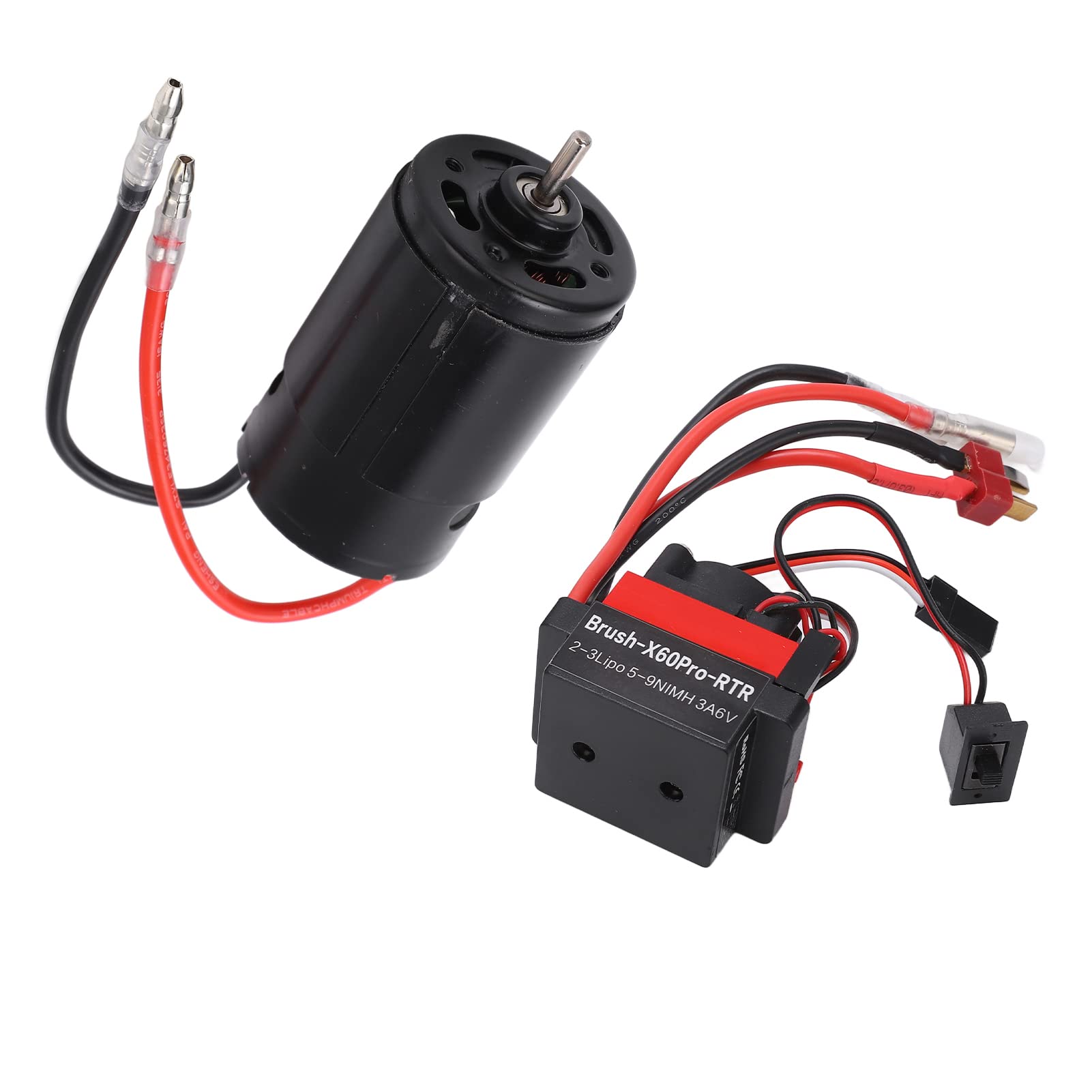SCX10 1/10 RC Car Brushed Motor Kit 550 35T, 60 A dwukierunkowy ESC, wysoki moment obrotowy, trwała wydajność, łatwa instalacja, obsługa