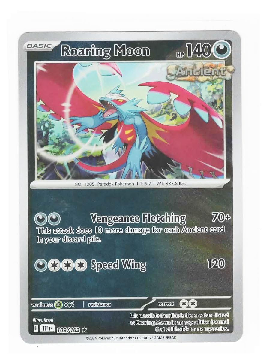 Pokemon - Roaring Moon 109/162 – Temporal Forces – Pokemon Reverse foil - Single Card