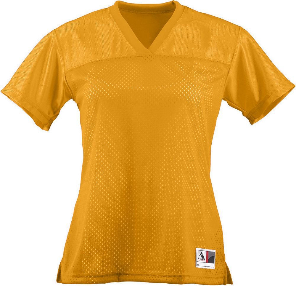 Augusta Sportswear Augusta Ladies Junior Fit Replica Football Tee, Gold, XX-Large