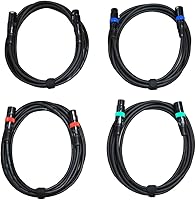 Vista 1 de Audio 2000s 4 Pack 12 pies Xlr macho a hembra cable de micrófono E02112E4A
