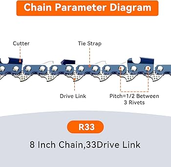 【ulm】 Amazon.com : 8 Inch Chainsaw Chain, 3/8