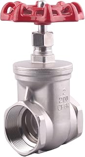 GOVALVE 2" NPT Stainless Steel Gate Valve 304 Full Port 200 WOG Heavy Duty Wheel Handle for Water Oil Gas