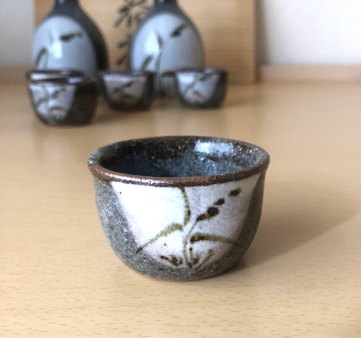 楽山焼　カニ細工酒器7点セット　東Y7-0507⭐︎2Fトニオ 楽山焼 カニ細工酒器7点セット 東Y7-0507⭐︎2Fトニオ 楽山