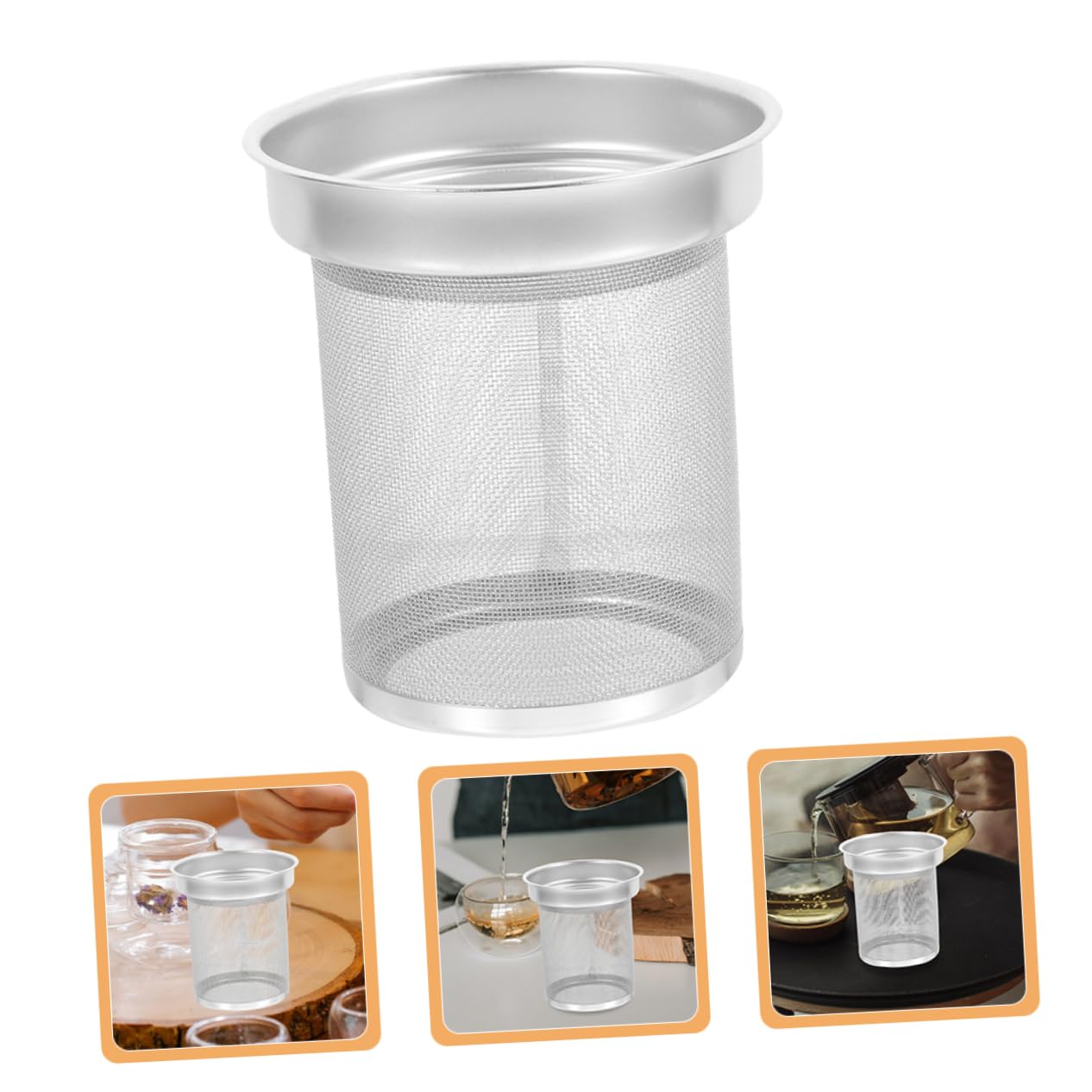 Colador De Té Forma De Tetera Infusor Para Tetera De Acero Inoxidable Filtro De Malla Para Té Para Infusiones