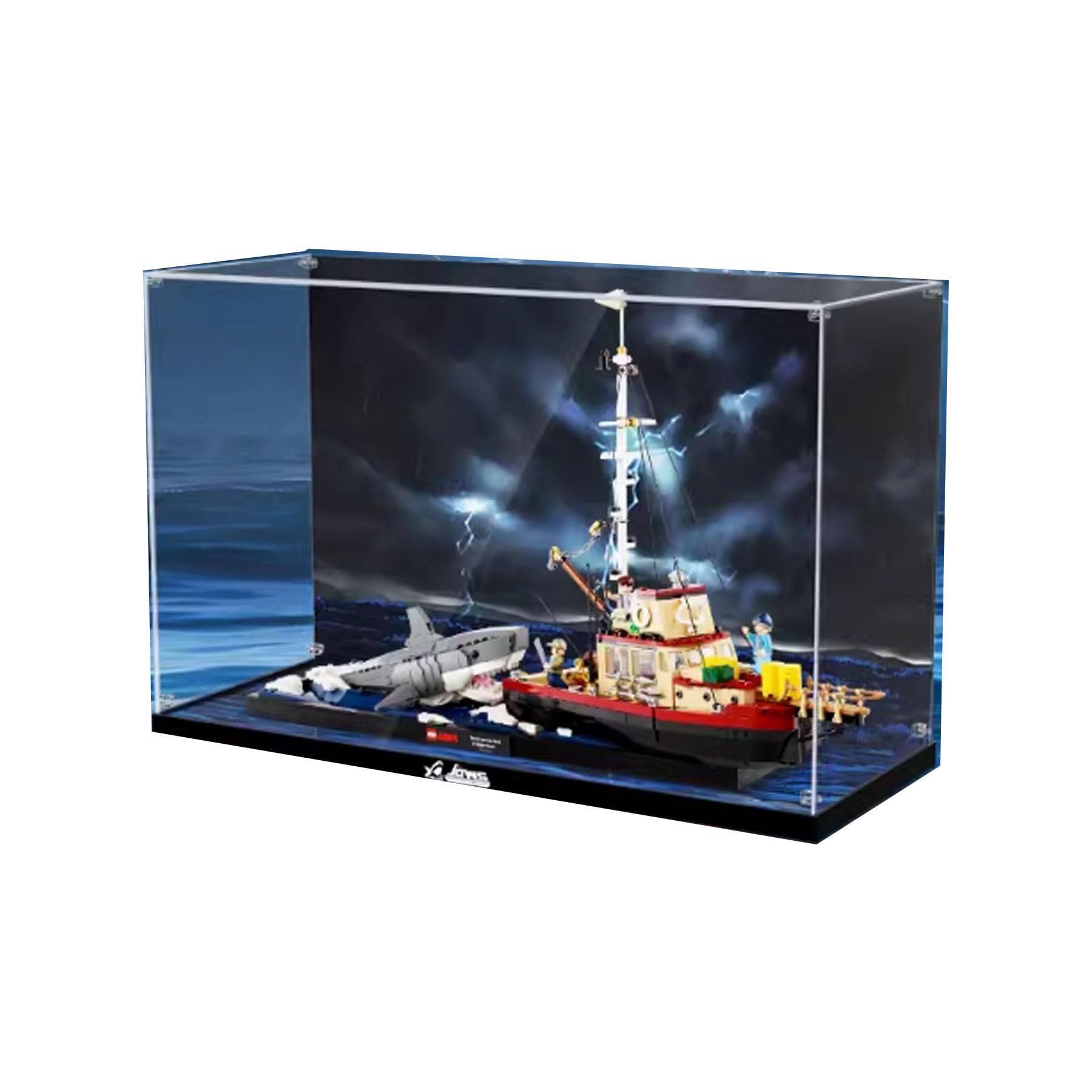 Amazon.com: Acrylic Display Case for Lego 21350 Jaws Orca Boat