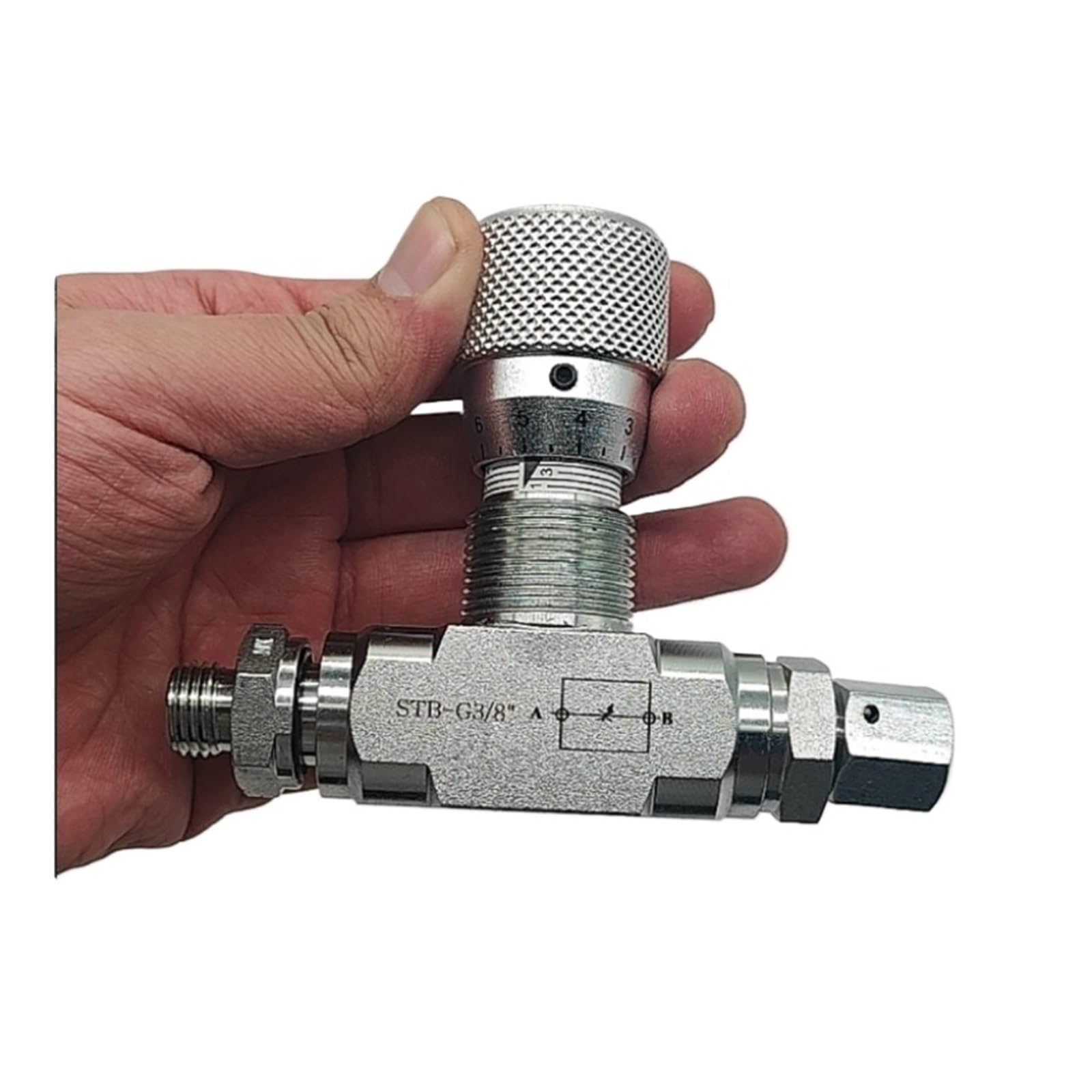 LEOTNNDQ 3/8”Flow Control bidirectional Hydraulic restrictor valve STB-G3/8 L08 connector