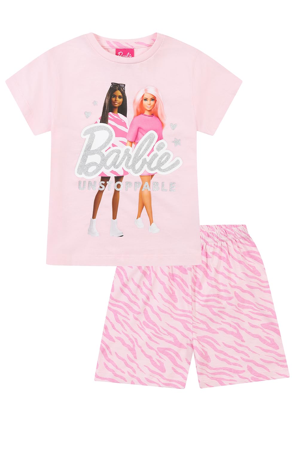 Barbie Girls Unstoppable Short Pink Pyjama Set (4-5 Years)