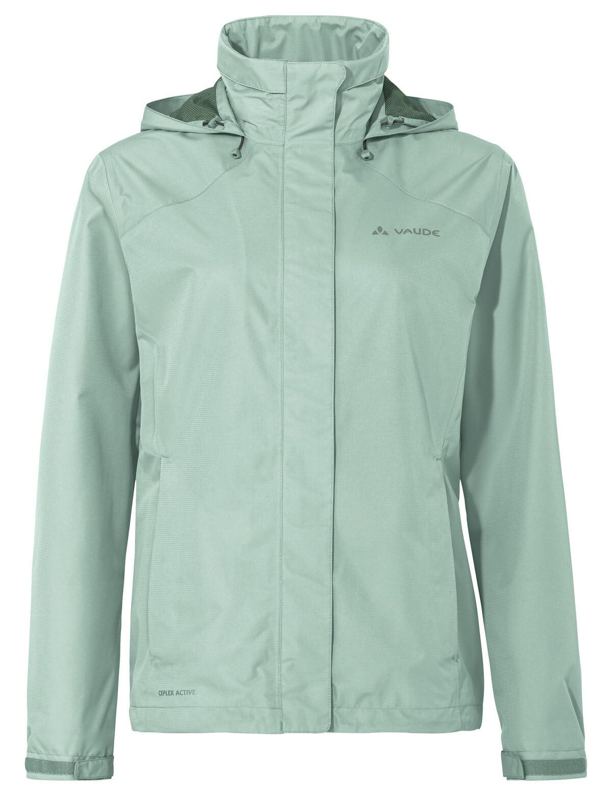 VAUDE Damen Freizeit und Regenjacke Escape Bike Light, wasser- und winddicht, atmungsaktiv, dusty fern, 46