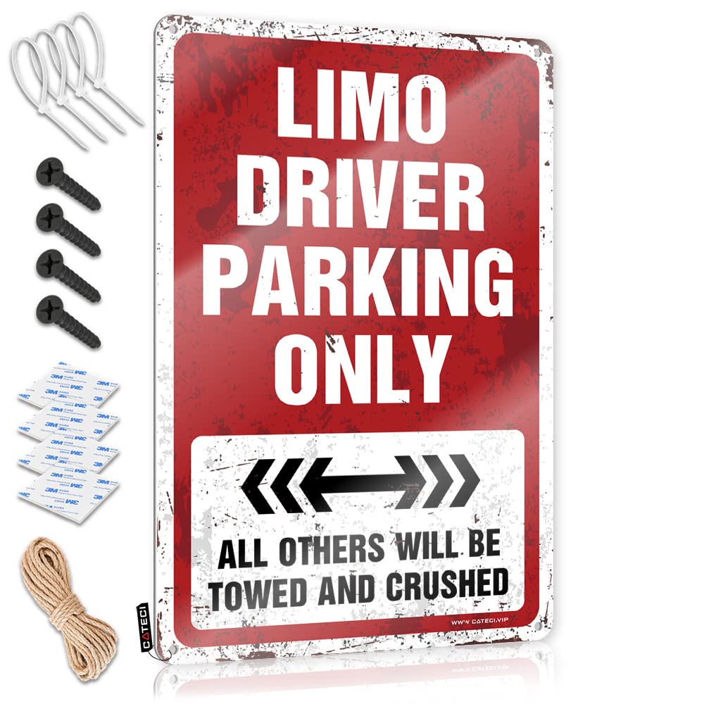 Limo Driver Parking Only Love Basement Hanging | Old Tin Metal Decor Nice Vintage Metal Wall Decor(30X40CM)
