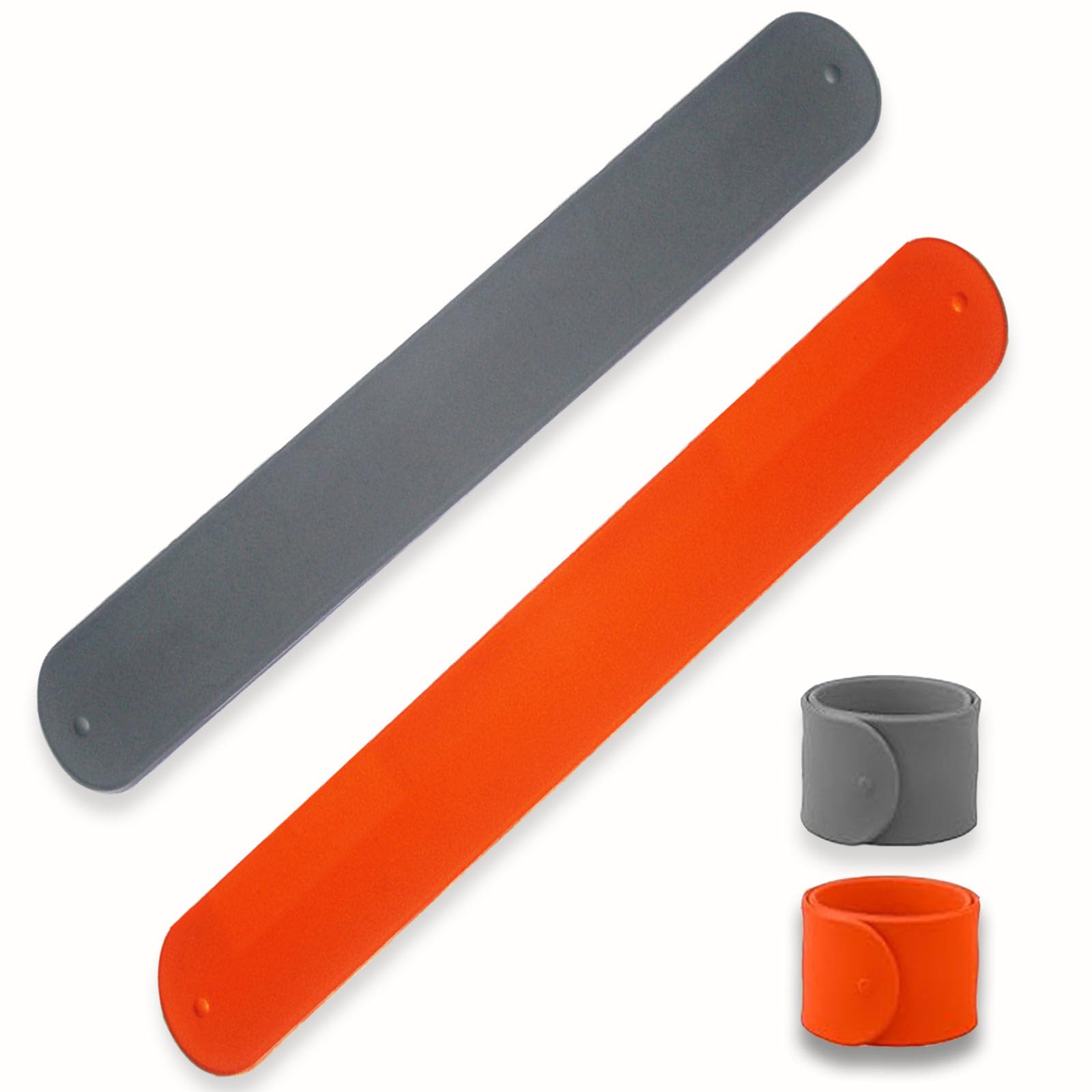 2 Packungen Silikon-Aufbewahrungsband für Backmatten, Flip-Wraps, Geschenkpapierhalter, Posterhalter, Papierrollenhalter, Stabilisator, Slap Bands zur Aufbewahrung