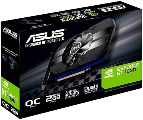 Miniatura 5 de ASUS PH-GT1030-O2G GeForce GT 1030 2GB Phoenix Fan OC Edition HDMI DVI Tarjeta gráfica