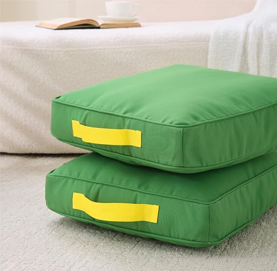 Large Floor Pillow Meditation Cushion Square Floor Cushions for Adults,Premium Thick Outdoor Cushions Seat,Yoga Pillows Sitting Pillow 45cm