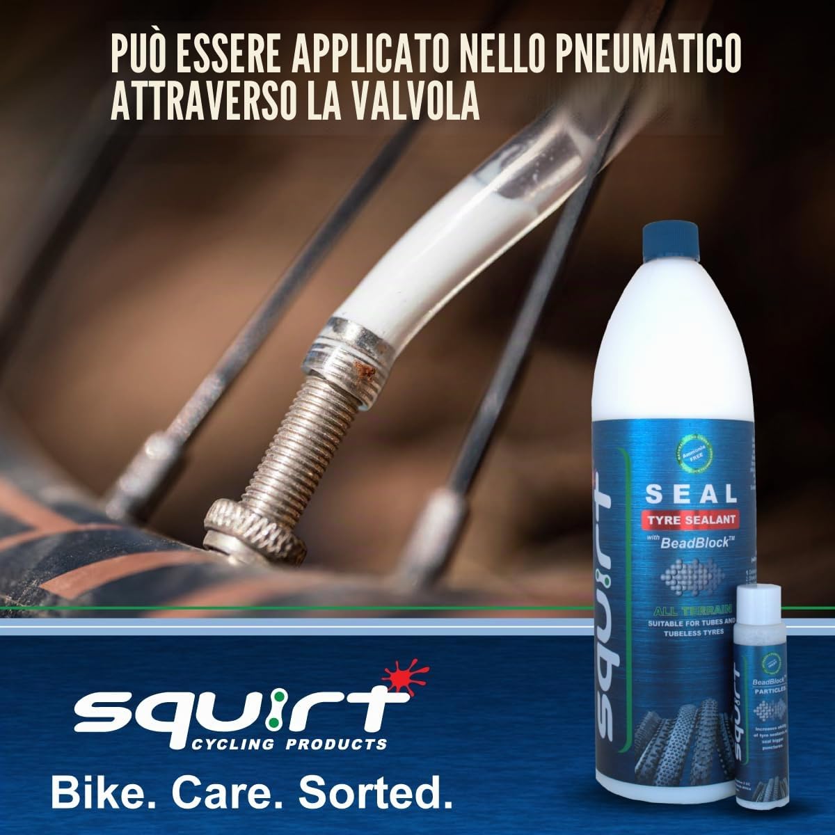 Squirt Seal Tyre Sealant with Beadblock 1000ml