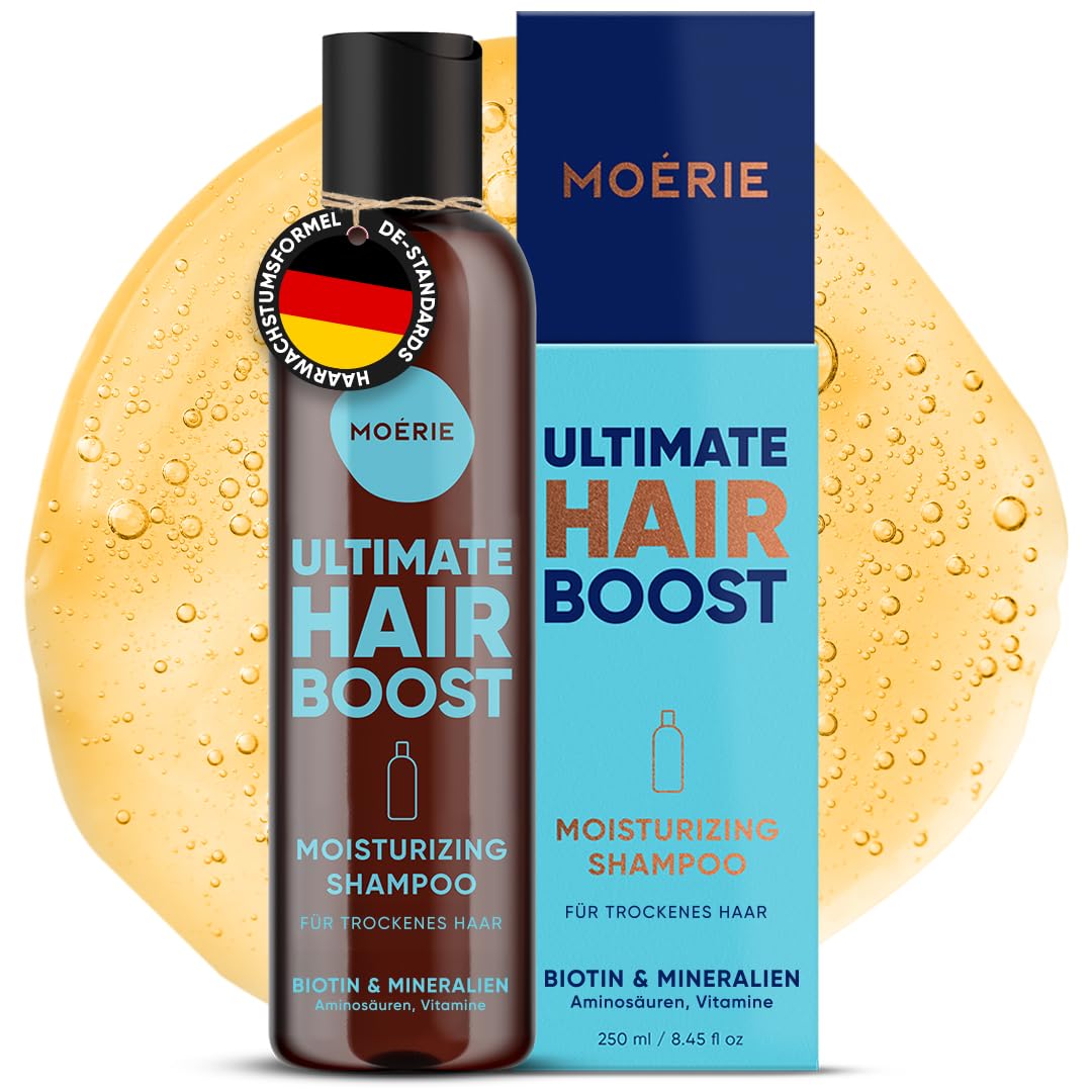 Moerie Ultimate Hair Growth Shampoo – For Longer, Thicker, Fuller Hair - Vegan Friendly Volumizing Hair Products – Paraben & Silicone Free – All Hair Types – Reverse Hair Loss – Moisturizing