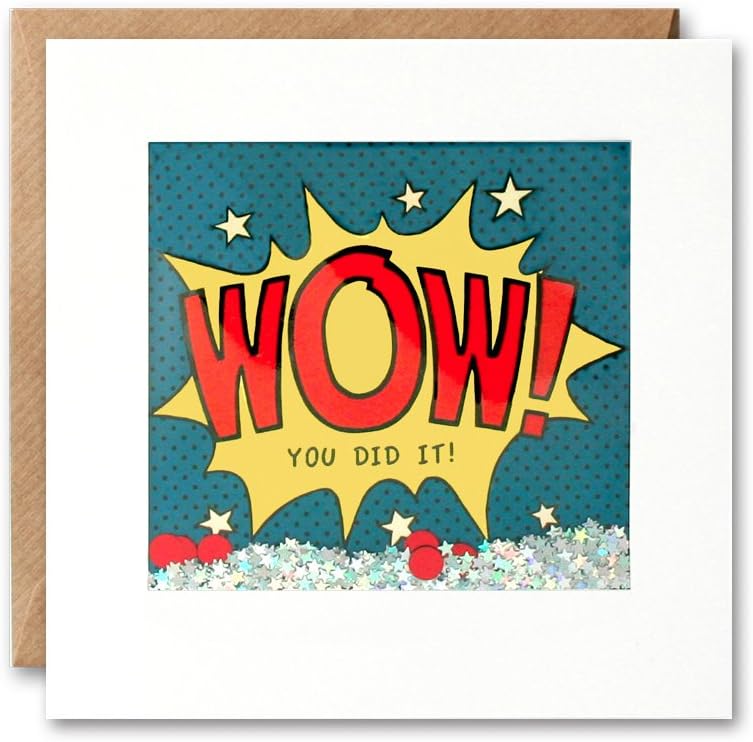 James Ellis - Wow You Did it Congratulations Kapow Shakies Card - PK2530