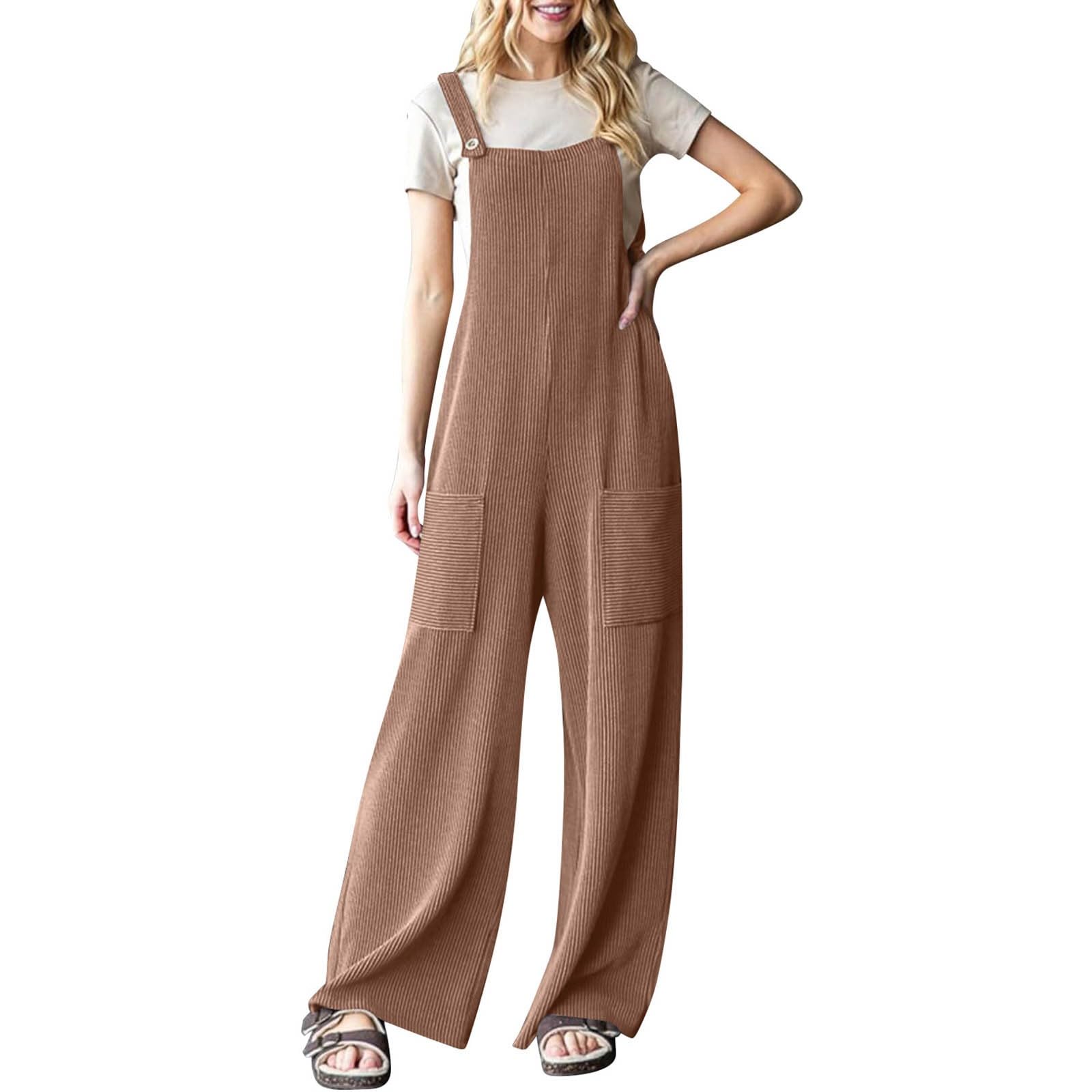 Jumpsuit - Salopette da donna, nero, tuta leggera, per pantaloni, colore nero, sportivo, elegante, corto, 36