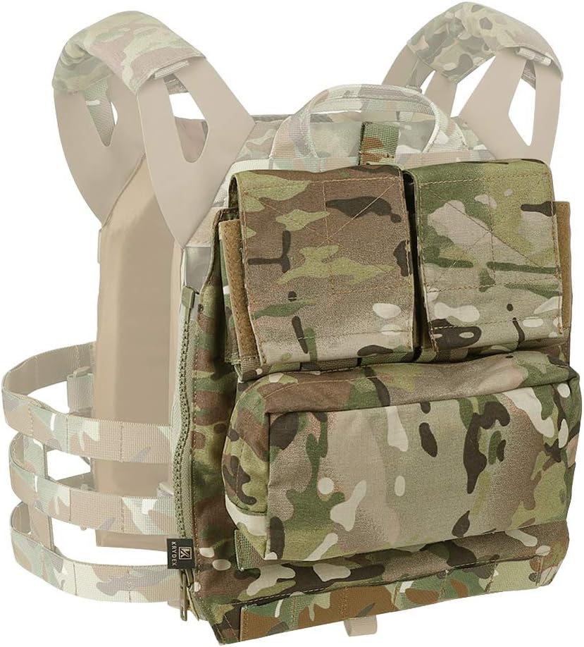 KRYDEX Tactical Pouch Zip-On Panel for Vest