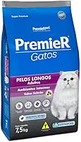 Ração para Gatos Adultos Premier Pelos Longos Salmão 7,5Kg