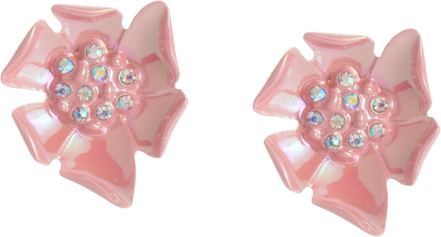 Betsey Johnson Women's Garden Glam Flower Stud Earrings - Image 2