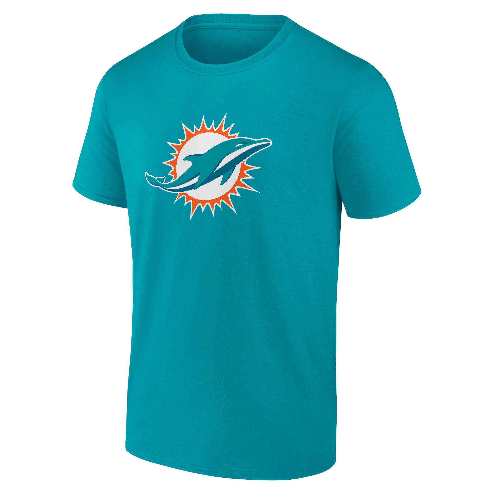 NFL Miami Dolphins Value Primary Grapic Logo T-Shirt Aqua, turquoise, L