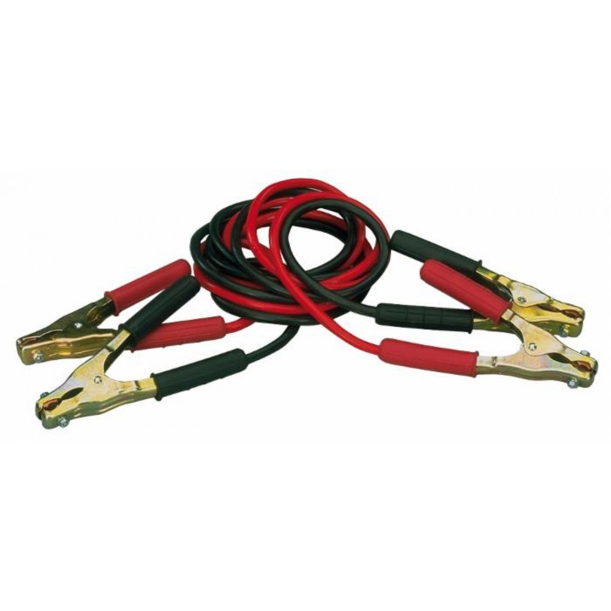 Ama Cavo avviamento per batteria in rame: Cavi batterie con pinze da 120 A, Sezione 25 mm², Lunghezza 2,5 m