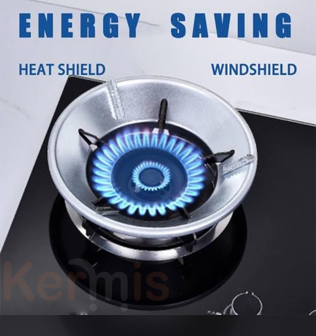 KERMIS gas stove burners | gas stove| gas stove stand | gas saver | kitchen accessories items | max gas savior | Chula stand Stove Protector | Energy saving Stand for Gas 4