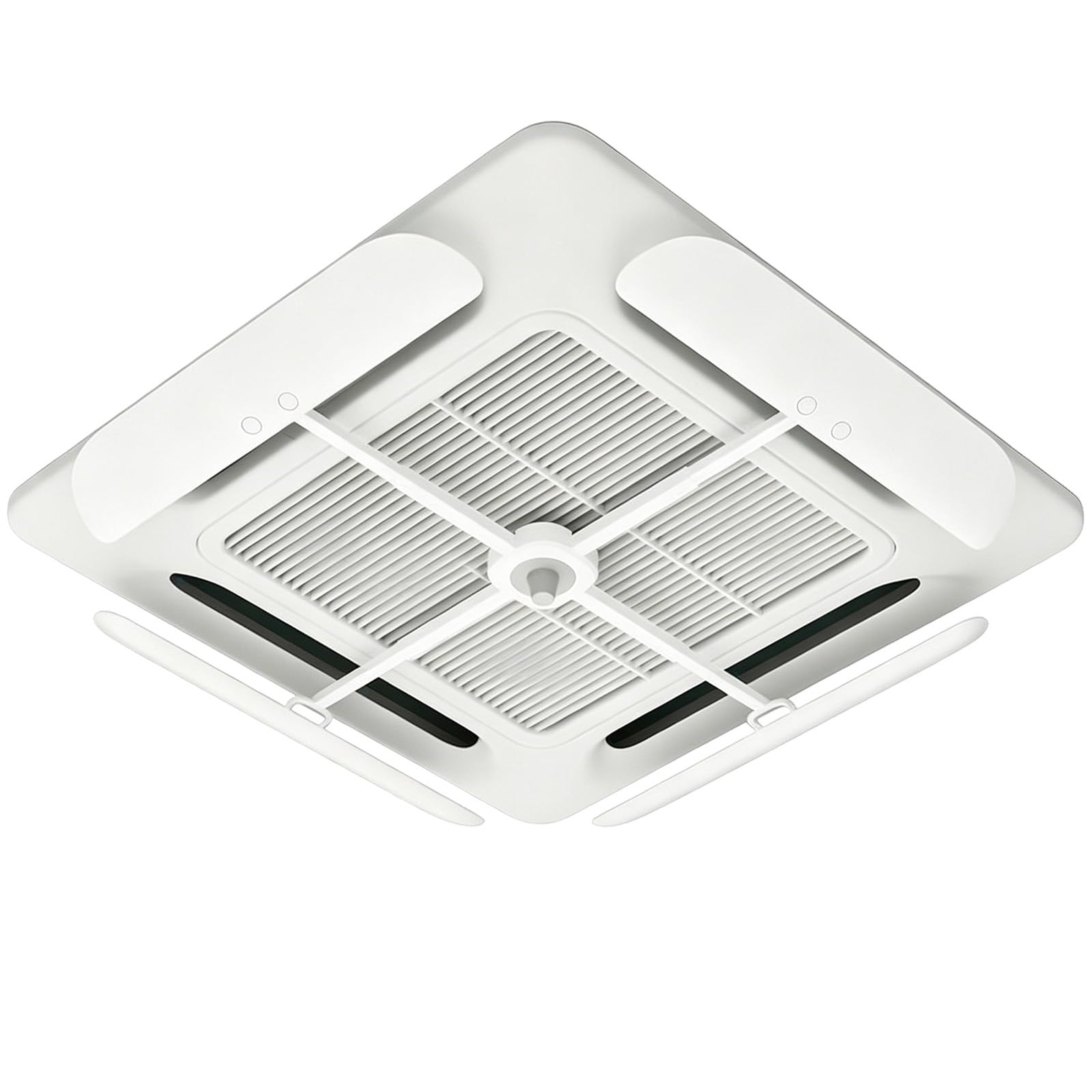 Yue Jjxn One Color 4 Pack Ceiling Vent Deflector 23.6X4.3in For 4 Way Ceiling Air Conditioner, Vent Redirector With Telescopic Brackets