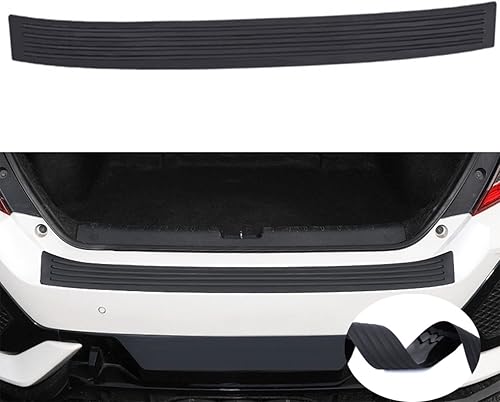 Yonput Paquete de 1 tira de protección de goma para maletero de automóvil, 3.5 pulgadas x 41 pulgadas, tira universal antiarañazos, antigolpes,