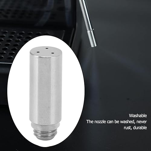 Miniatura 5 de Boquilla de vapor para máquina de café, punta de boquilla de máquina de café de 3 agujeros, boquilla de vapor de espuma de leche, boquilla de vapor
