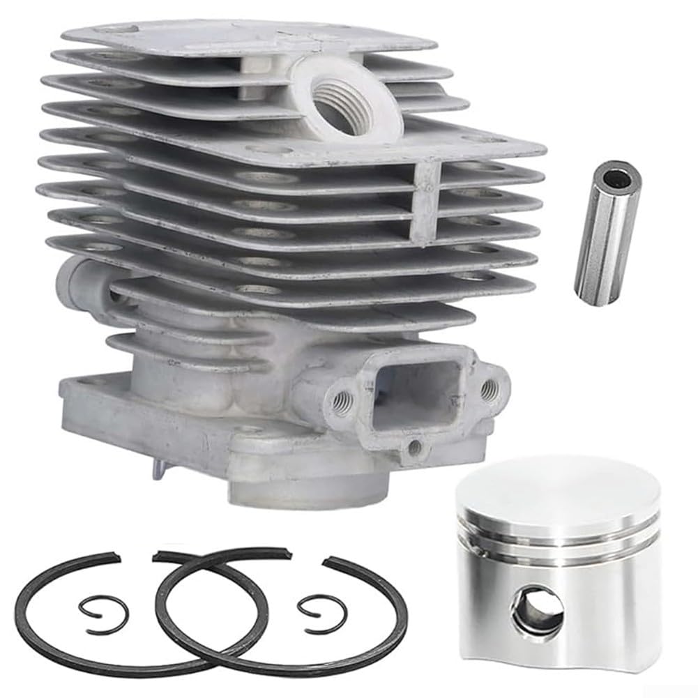 Zilimontt - Kit pistone cilindro da 40 mm per motosega Oleo Mac 740 440BP per EFCO 8400 8405 per Stark 40 per Emak Dynamac, Kit di ricambio guarnizioni cilindro pistone per motosega