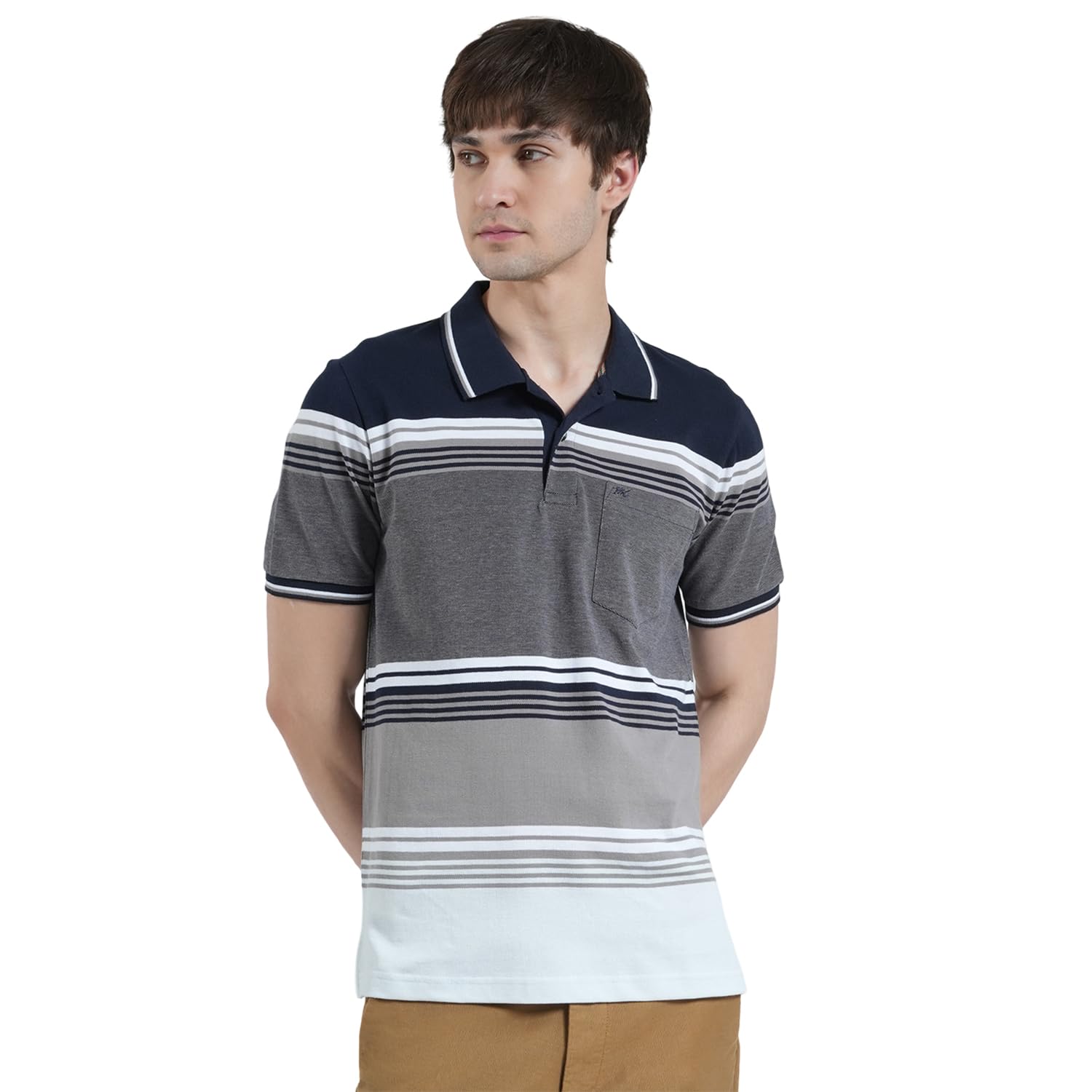 monte carlo Men's Regular Fit Striped Polo T-Shirt | Half Sleeve | Collared Neck | Casual Wear T Shirt for Men's-picture-25