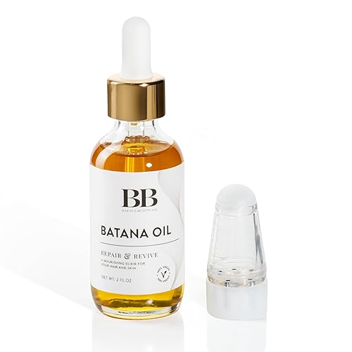 Aceite de batana vegano de 2 onzas Aceite 100% vegano con mini peine aplicador de cuero cabelludo Lo mejor para todo tipo de cabello y piel