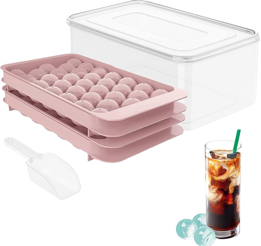 Amazon | アイスボールトレイ | 2段 66グリッド 再利用可能 ゼリー型 Amazon | アイスボールトレイ | 2段 66グリッド 再利用可能 ゼリー型