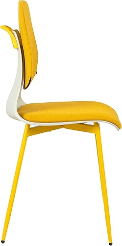 Miniatura 7 de Ufurpie Juego de 2 sillas de comedor, silla de ocio moderna con pasamanos, asiento con cojín de almohadilla, grado de inclinación de 15, capacidad