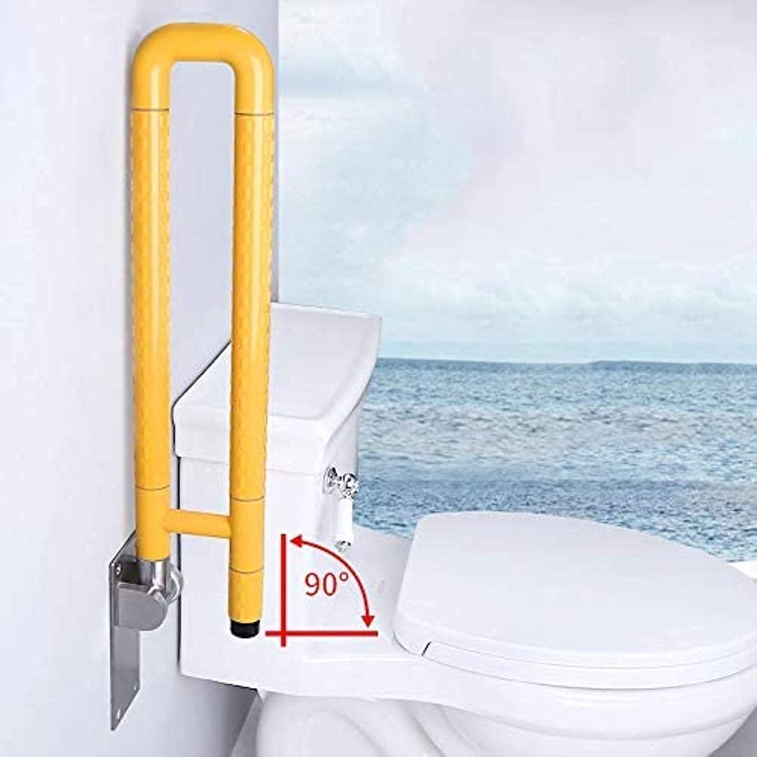 Maniglie per Doccia, ausili per WC, corrimano di Sicurezza Senza Barriere in Bagno, Barre di Supporto di Sicurezza, tiranti di Supporto Antiscivolo per disabili, Adatto per Hotel, corridoi,