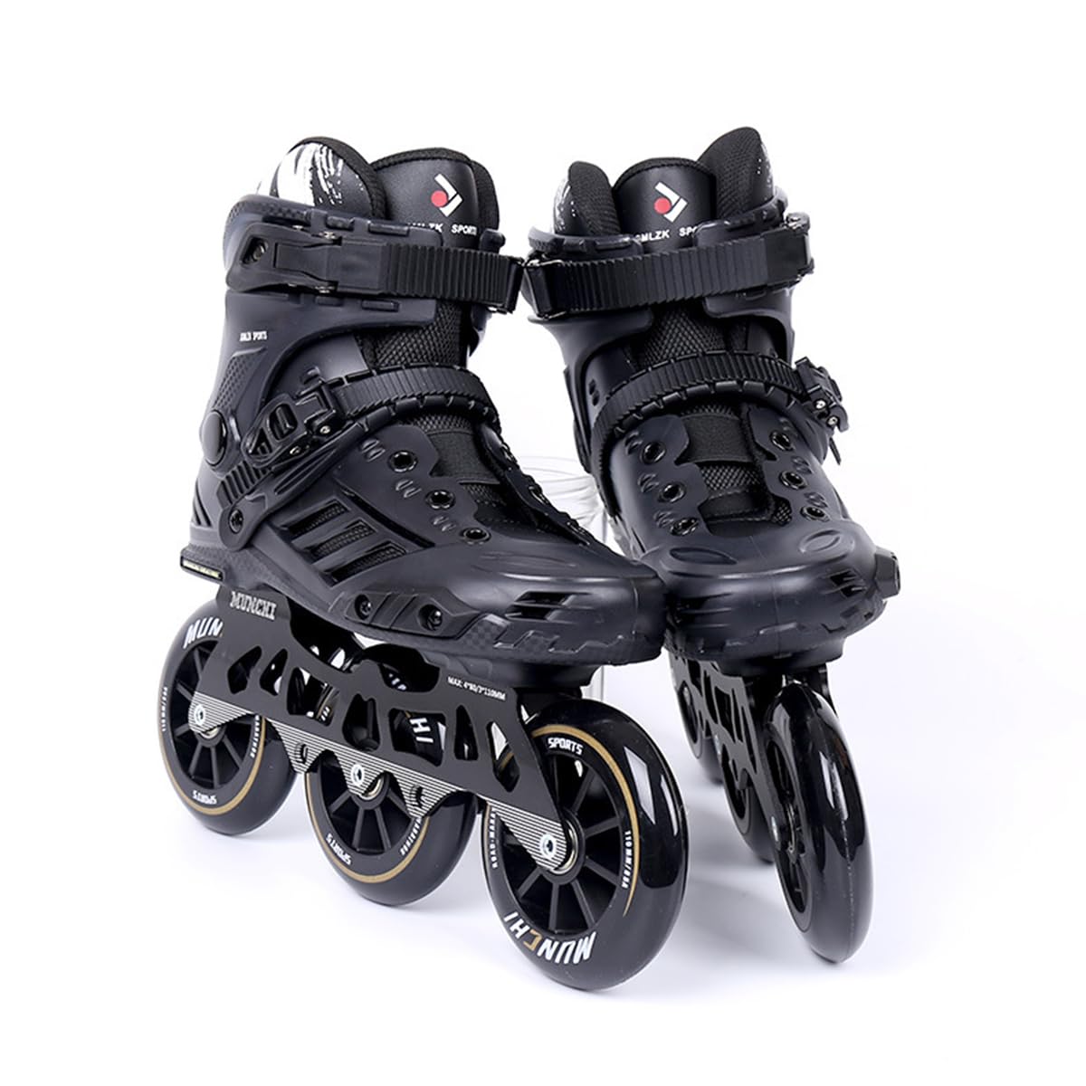 Pattini A Rotelle A 3 Ruote, Pattini in Linea Professionali da 110 Mm per Uomo E Donna, con Cuscinetti ABEC-9, Pattini da Fondo Ad Alte Prestazioni per Adulti(Size:42)
