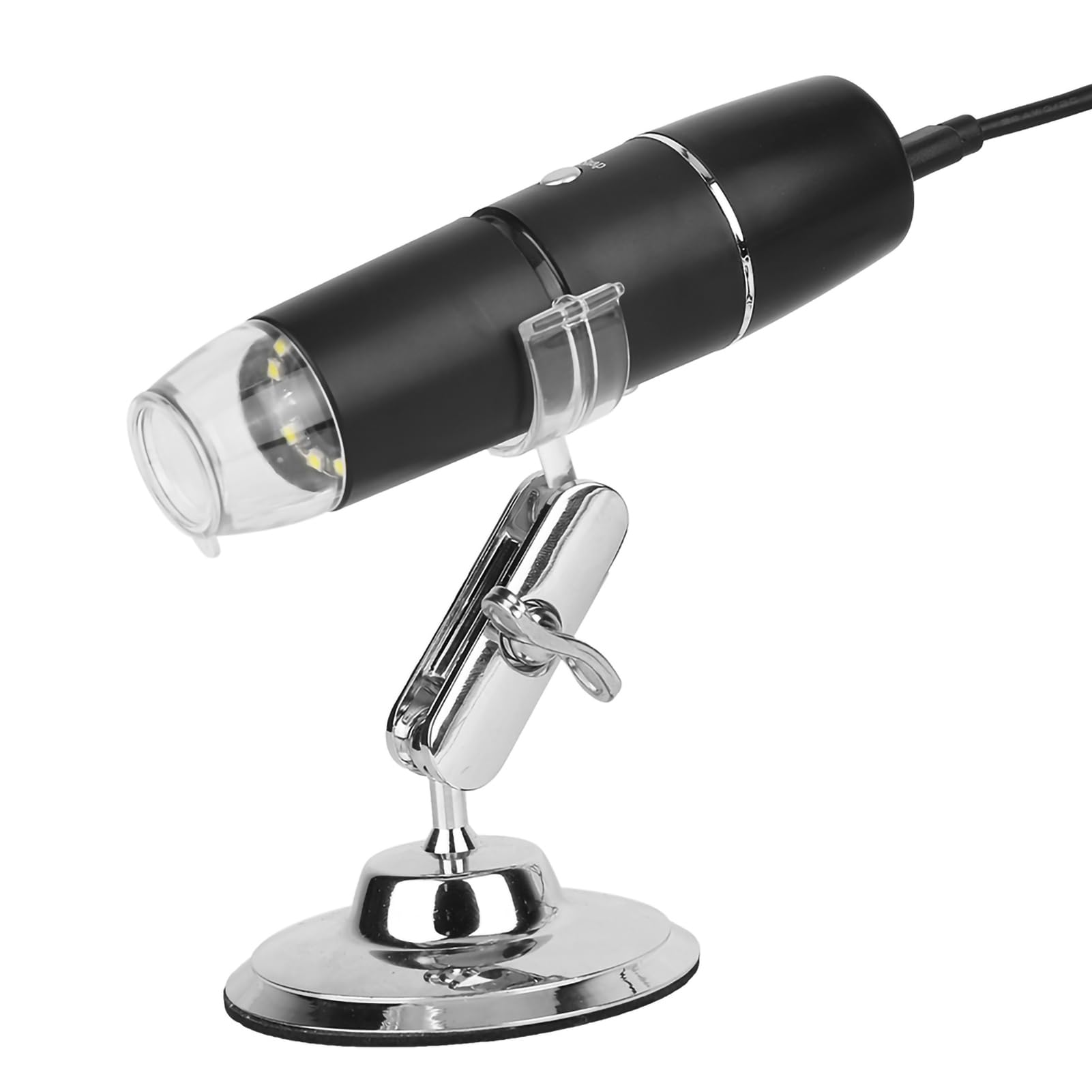 Microscopio Digitale Portatile Compatto 1000x WIFI con Luce LED, Fotocamera Ad Alta Risoluzione per Connessione Smartphone, Lega di Alluminio Resistente