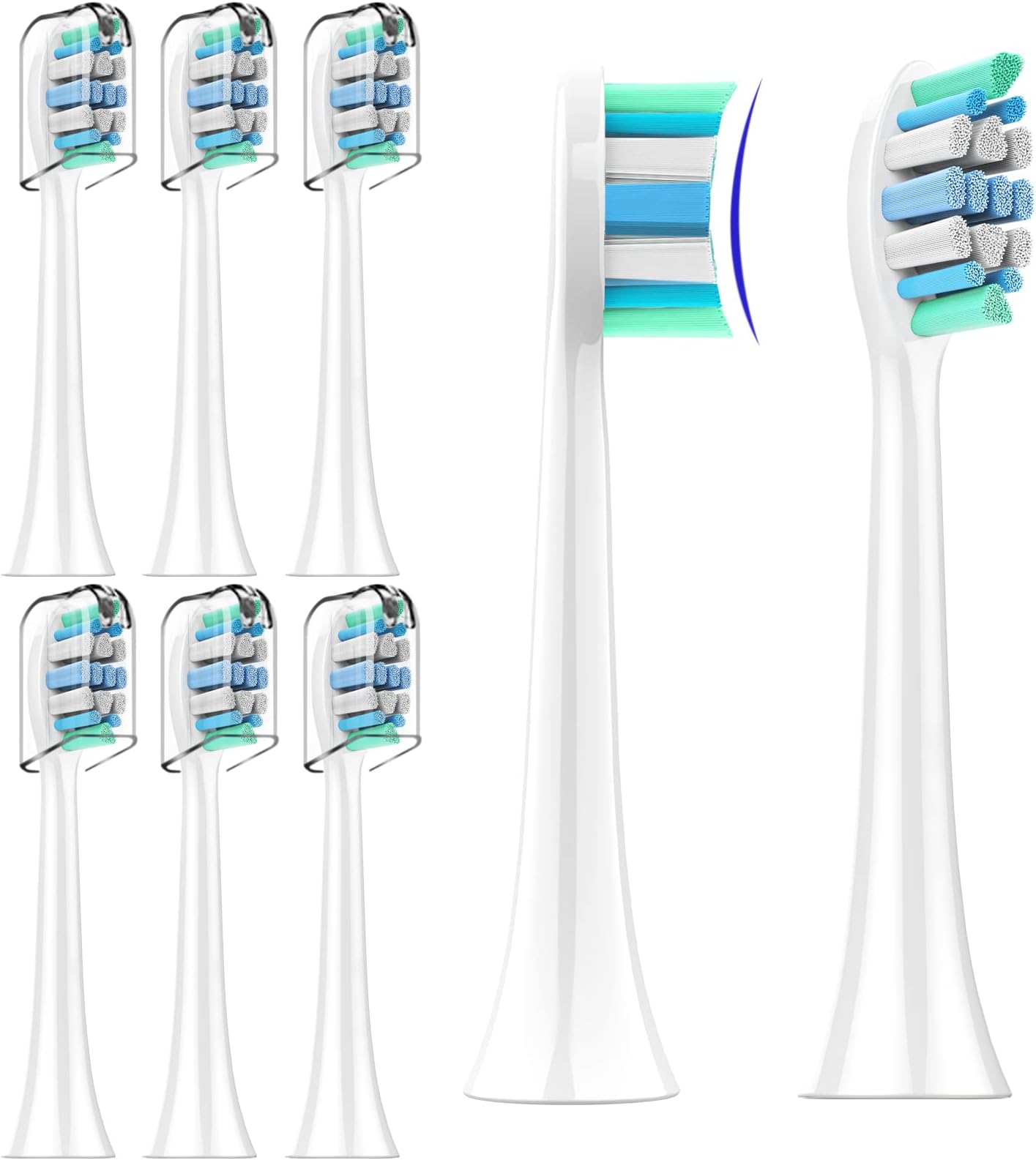 Replacement Toothbrush Head for Philips Sonicare : Electric Replacement Brush Head Compatible with Phillips Sonicare Snap-on (Click-on), 8 Pack