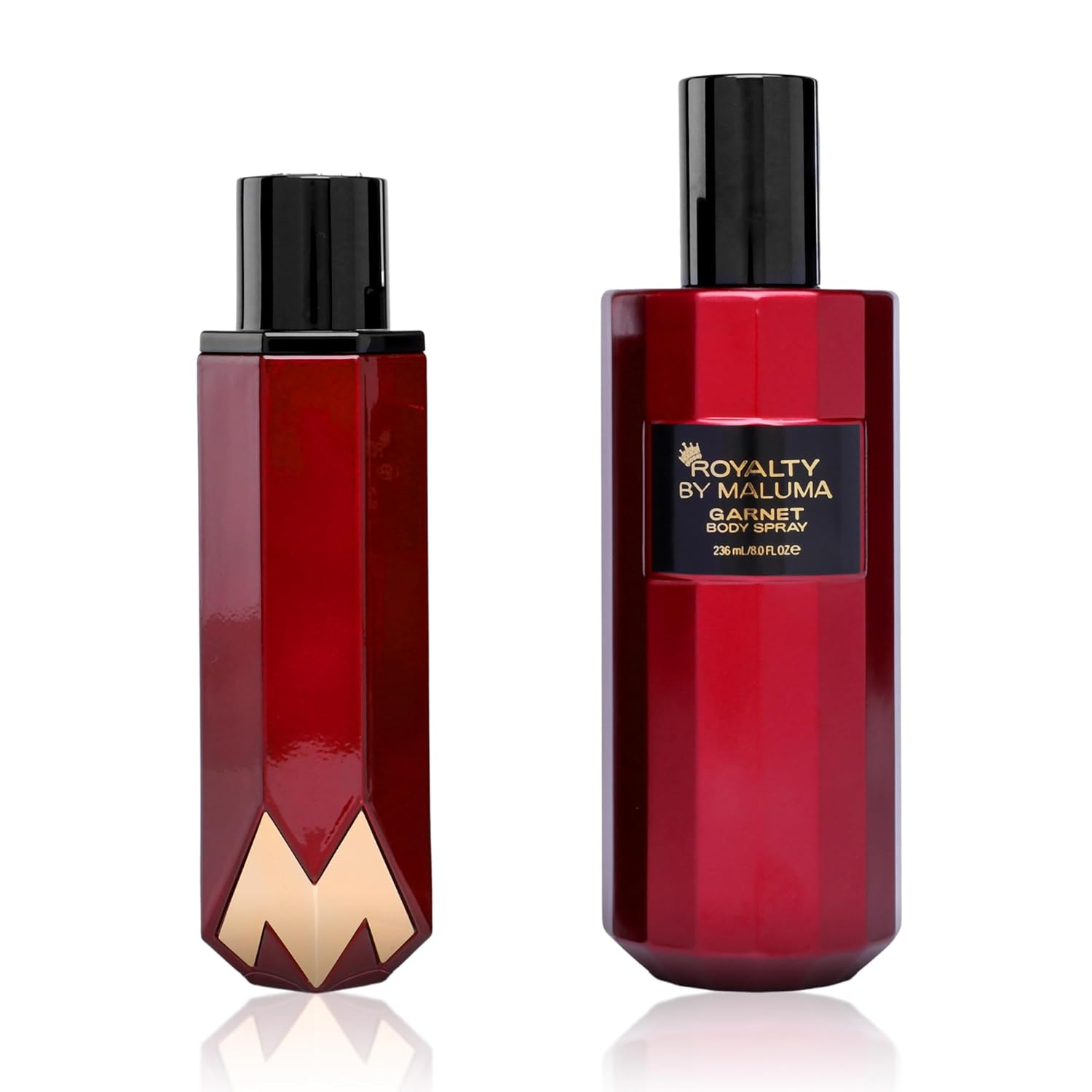 Garnet Gift Set, 2 pcs - Long-Lasting Fougere Woody Perfume for Men - Bold and Vibrant Body Spray for Men - Long-lasting Top Notes of Lavender and Baies Rose - Ideal Gift for Men
