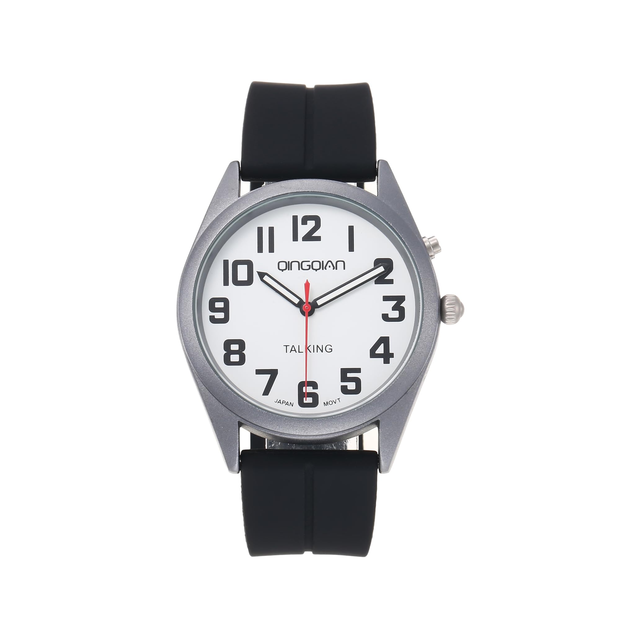 Gran reloj de voz en inglés para ciegos, discapacitados visuales o ancianos