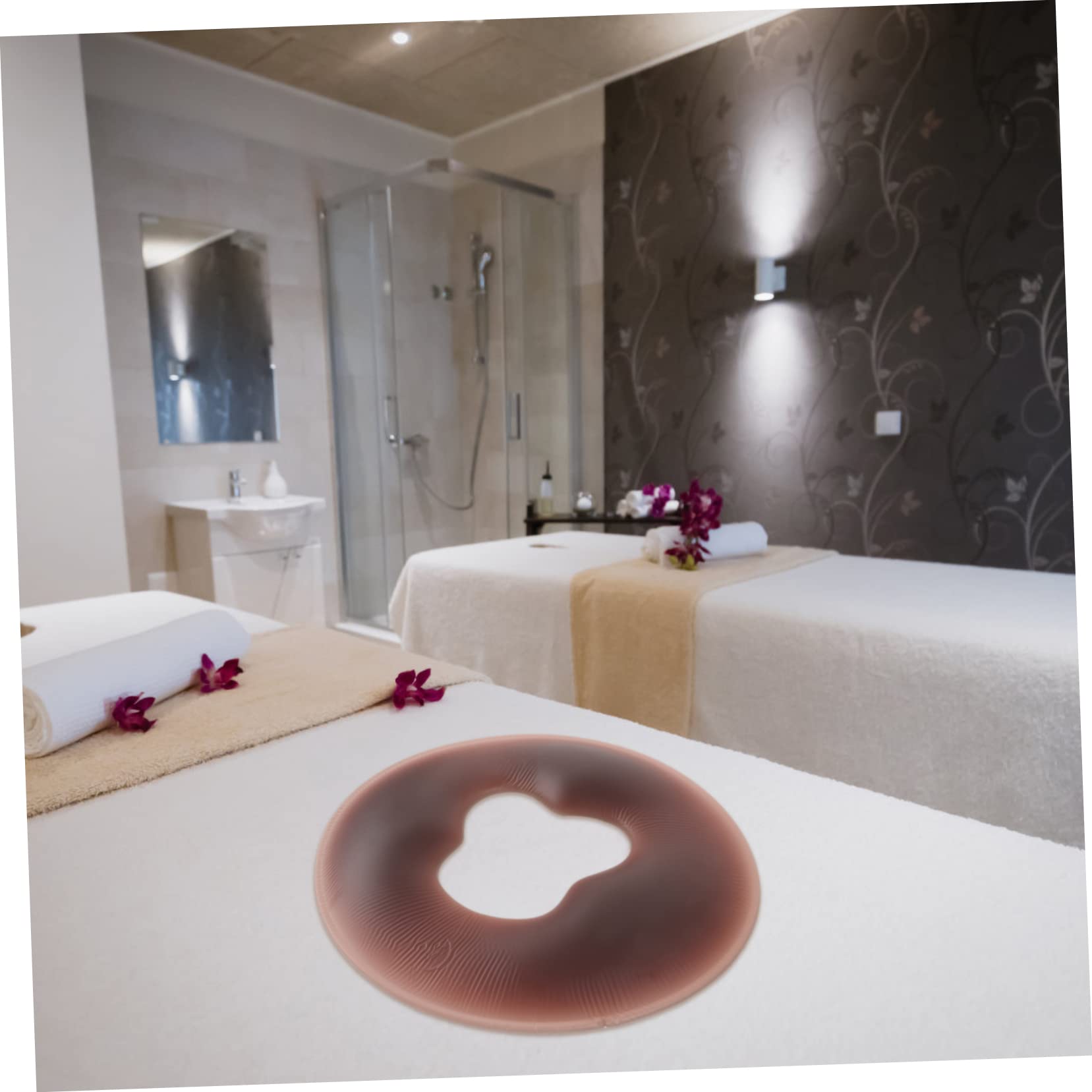 UKCOCO Almohada Facial de Silicona para Masaje Spa Reposacabezas Ergonómico Cojín para Salón Soporte Cómodo para Rostro y Cervicales